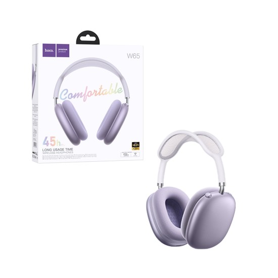 Auscultadores sem Fio Hoco W65 Roxo